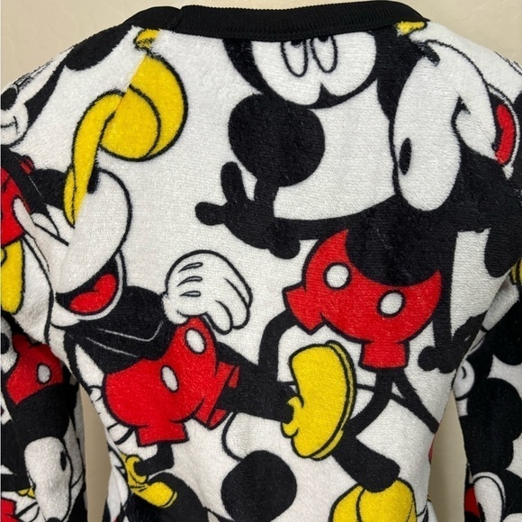 Disney Mickey Mouse Graphic Long Sleeve Crew Neck Plush Soft Sweatshirt Size M - Picture 5 of 11